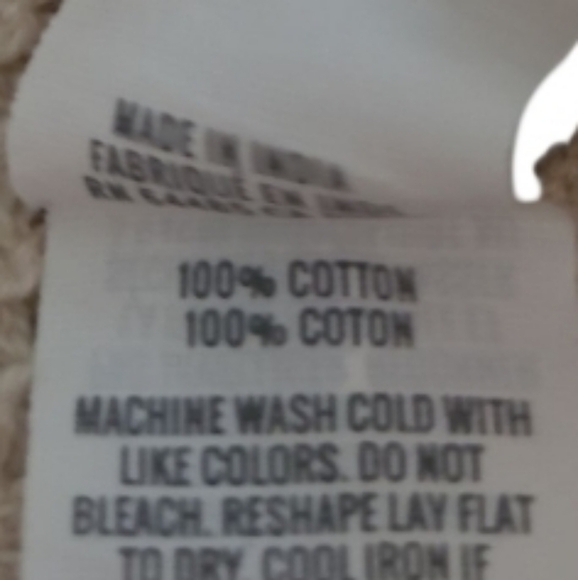 Aerie Crochet Textured Crop Sand Size Small - Picture 8 of 11